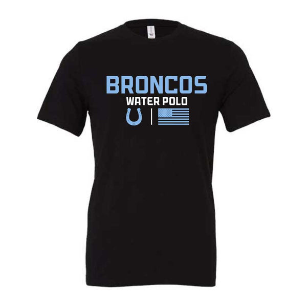 Clovis North Water Polo Tee Black RYTE Sport