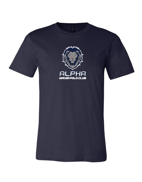 Alpha Water Polo Club Custom Navy Cotton Unisex T-Shirt