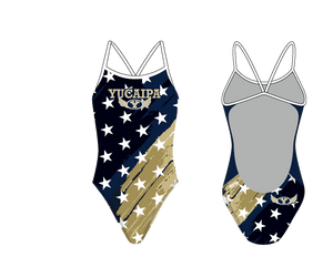 Yucaipa High School Swim 2019 Custom Women’s Open Back Thin Strap Swimsuit - Personalized