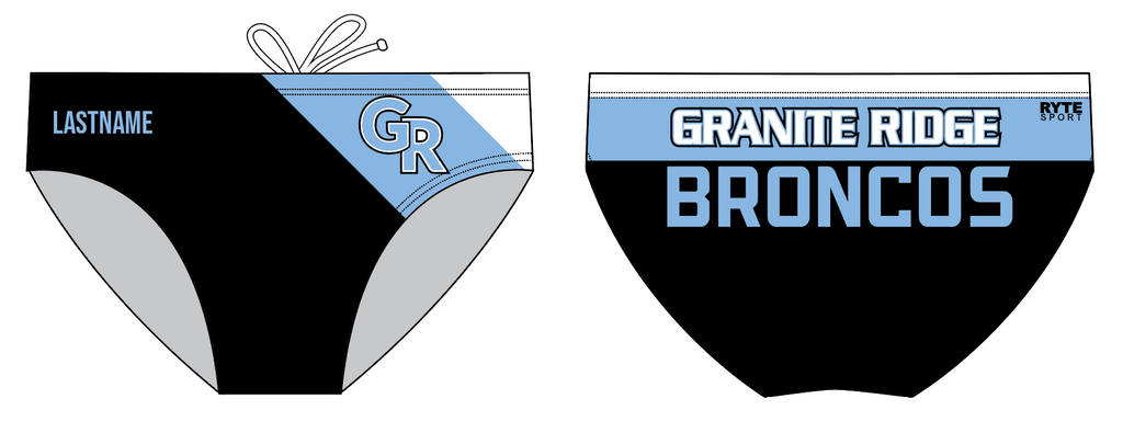 CUSTOM Granite Ridge Water Polo Brief