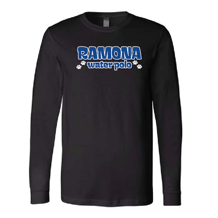 Ramona Unisex Long Sleeve tee - Black