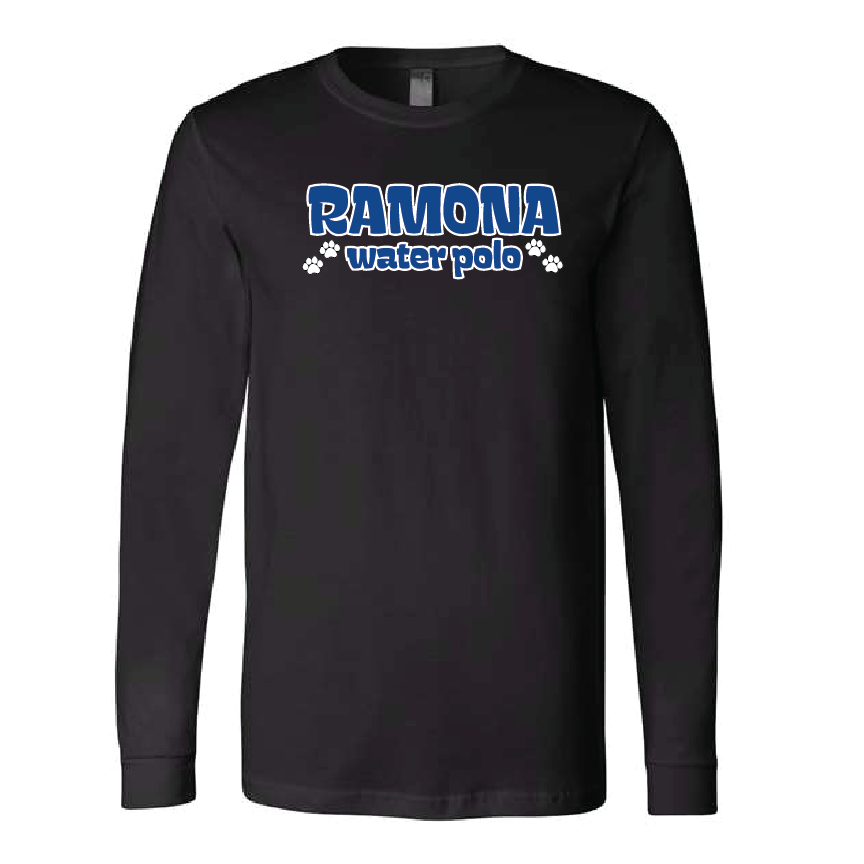 Ramona Unisex Long Sleeve tee - Black