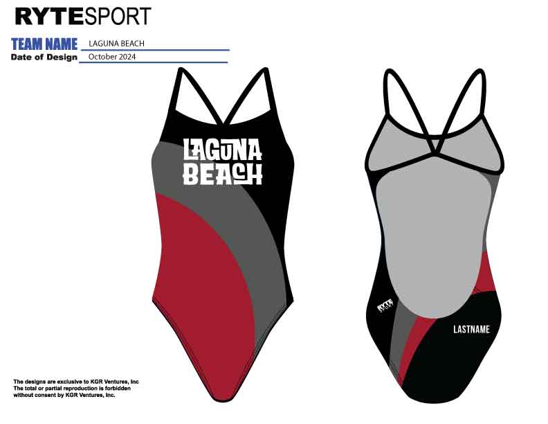 CUSTOM Laguna Beach Open Back Thick Strap Swimsuit