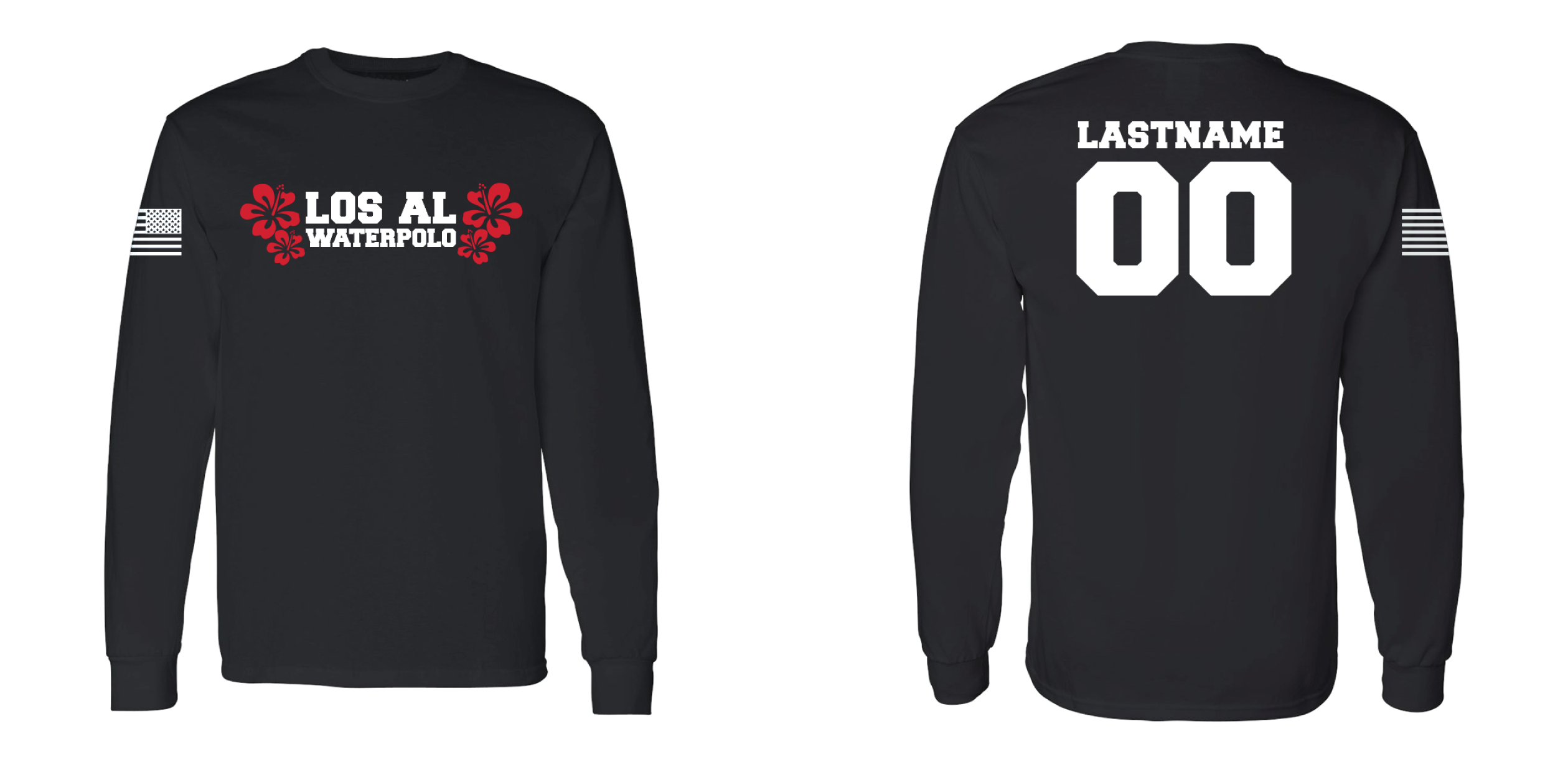 CUSTOM Los Alamitos Black Long Sleeve Tee