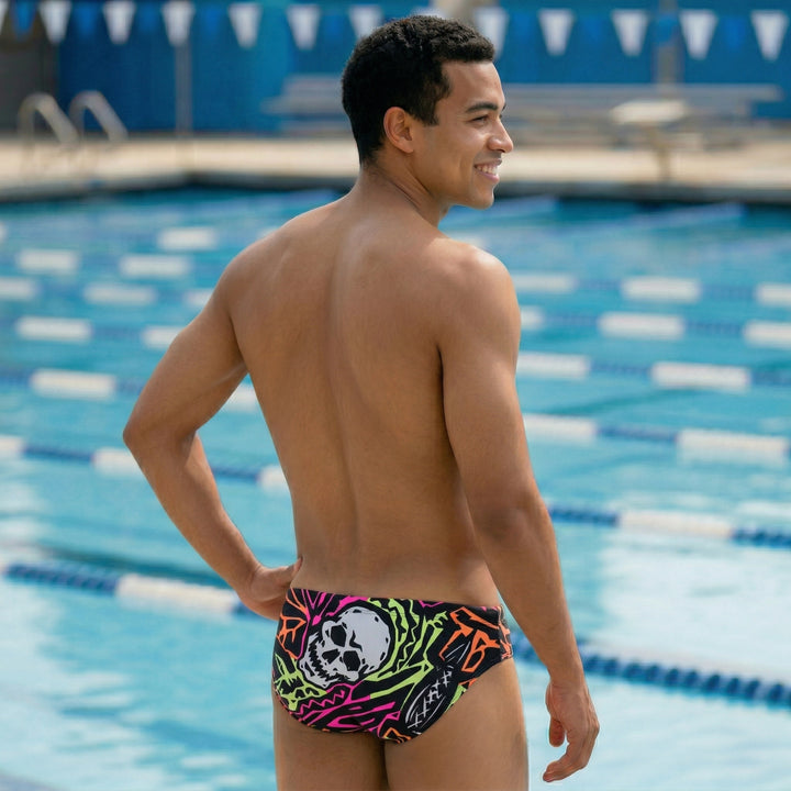 1987 Skulls Mens Water Polo Suit