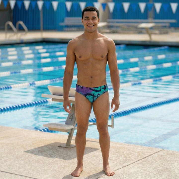 1989 Graffiti Mens Water Polo Suit