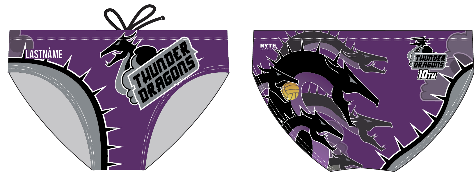 CUSTOM Thunder Dragons - Purple