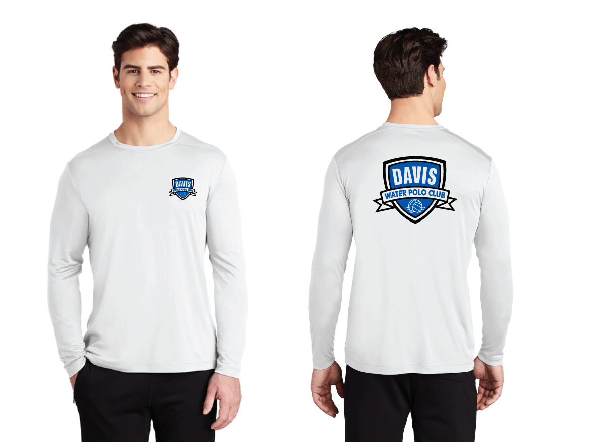 Davis Adult Long Sleeve Sun Shirt - White