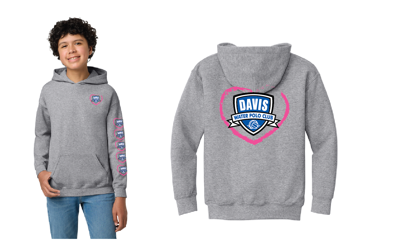 Davis Youth Heart Hoodie