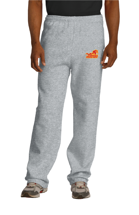 Oakdale Open bottom Sweatpant with pockets - Heather Grey