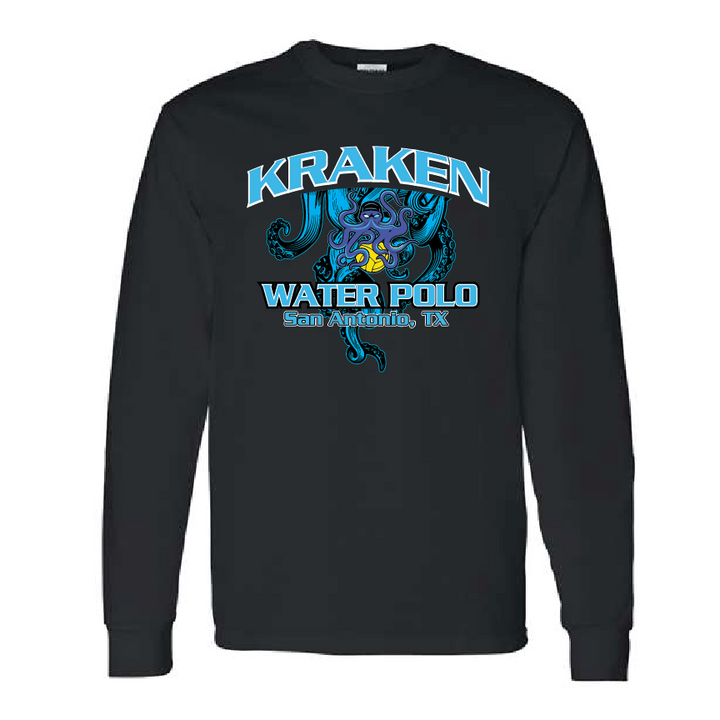 Kraken Unisex Long Sleeve T-Shirt - Black