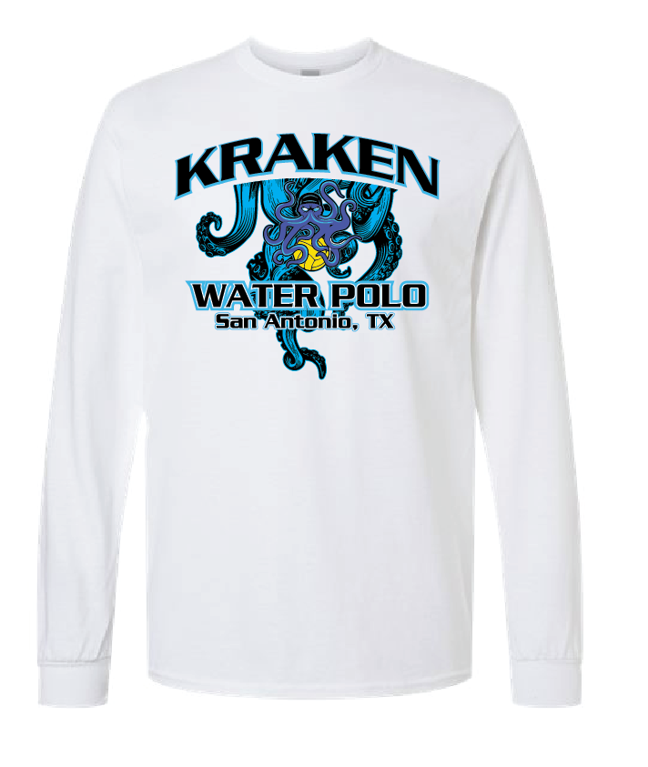 Kraken Unisex Long Sleeve T-Shirt - White