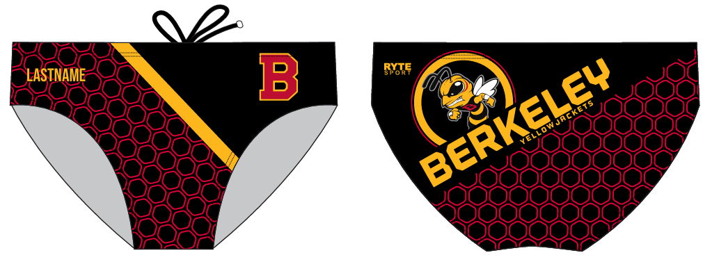 Custom Berkeley High School Boy's Water Polo Brief