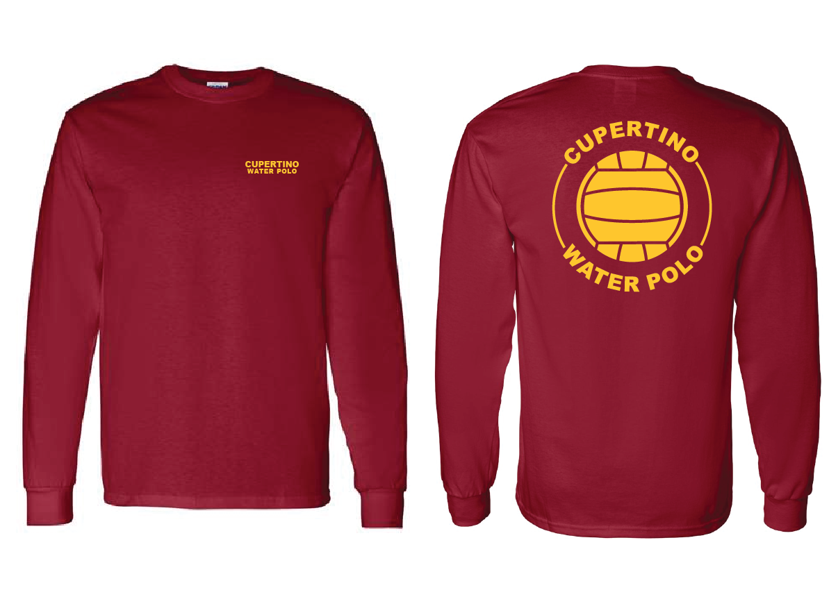 Cupertino Long sleeve tee - Cardinal