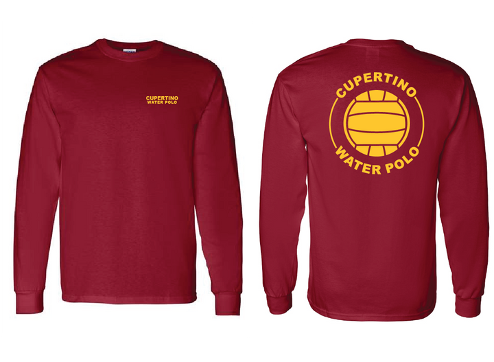 Cupertino Long sleeve tee - Cardinal