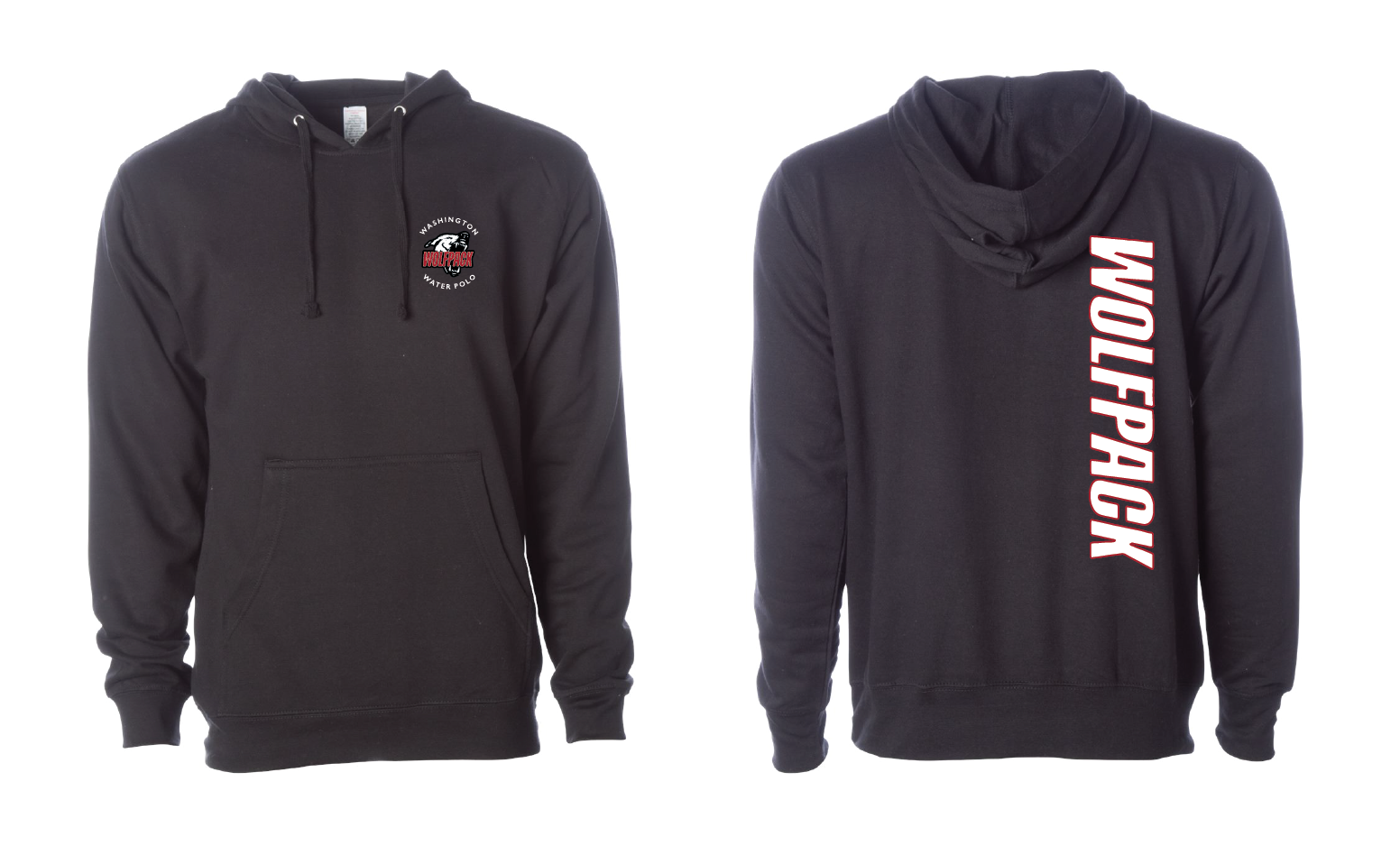 Wolfpack Unisex Hoodie - Black RYTE Sport