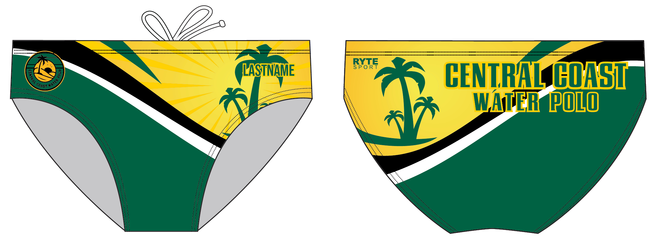 CUSTOM Central Coast Water Polo Brief