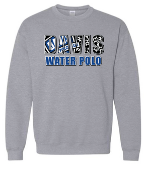 Davis Water Polo Unisex Crewneck - Sport Grey