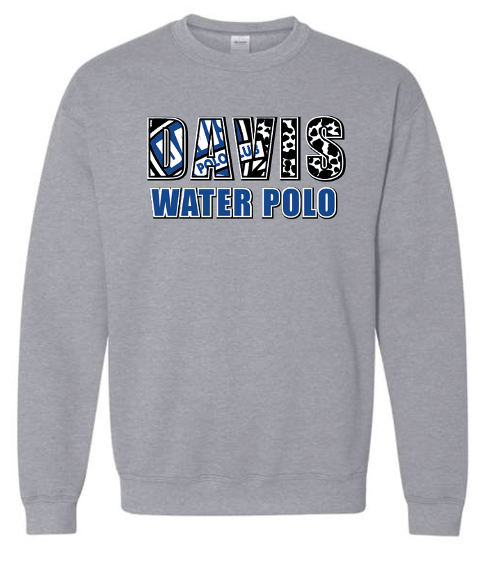 Davis Water Polo Unisex Crewneck - Sport Grey