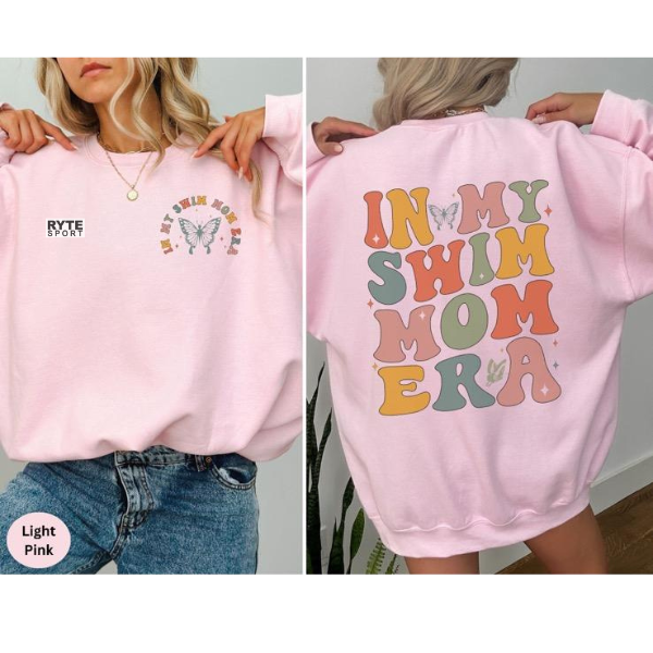 In My Swim Mom Era Crewneck Sweatshirt RYTE Sport