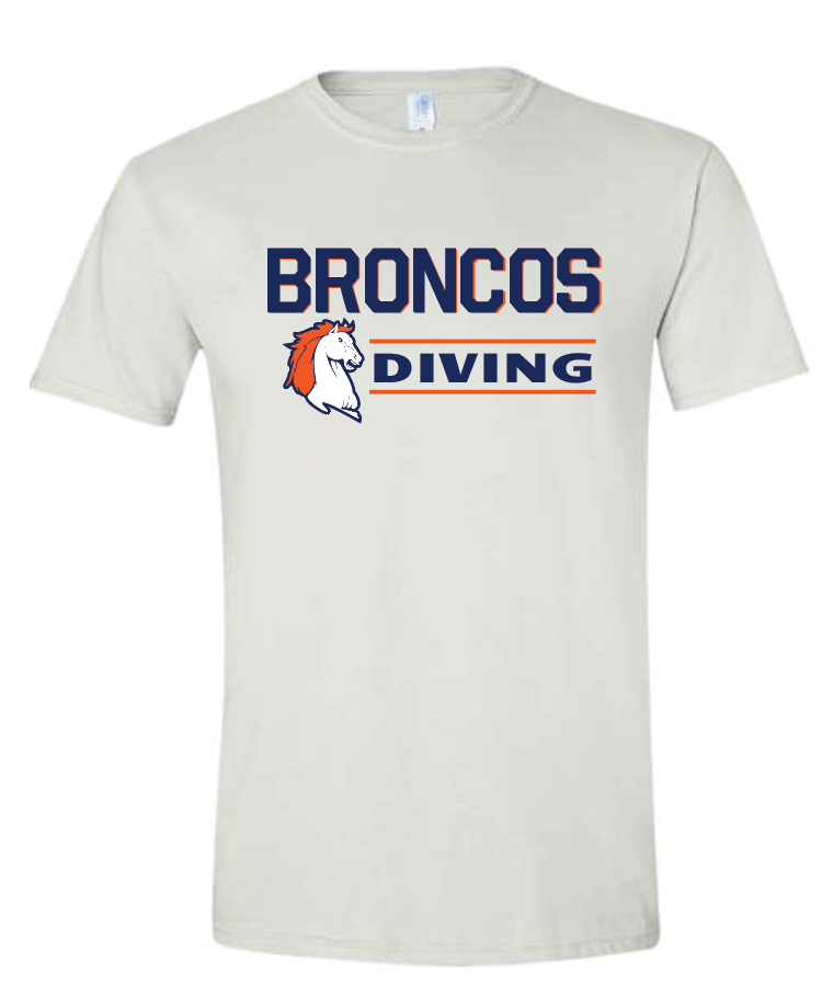Brandeis Diving Unisex Tee - White RYTE Sport