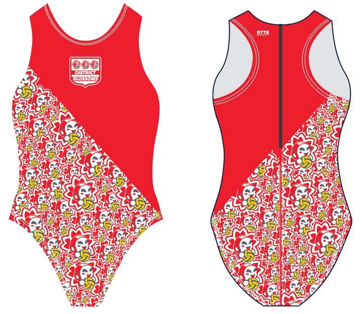 Blossoms Zip-Up - Red