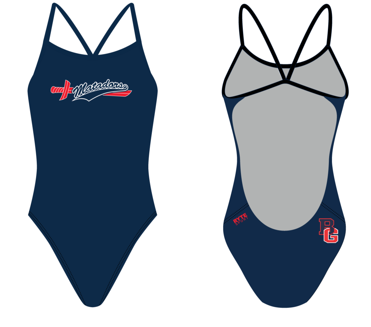 Bolsa Grande High School 2025 Women’s Open Back Swimsuit