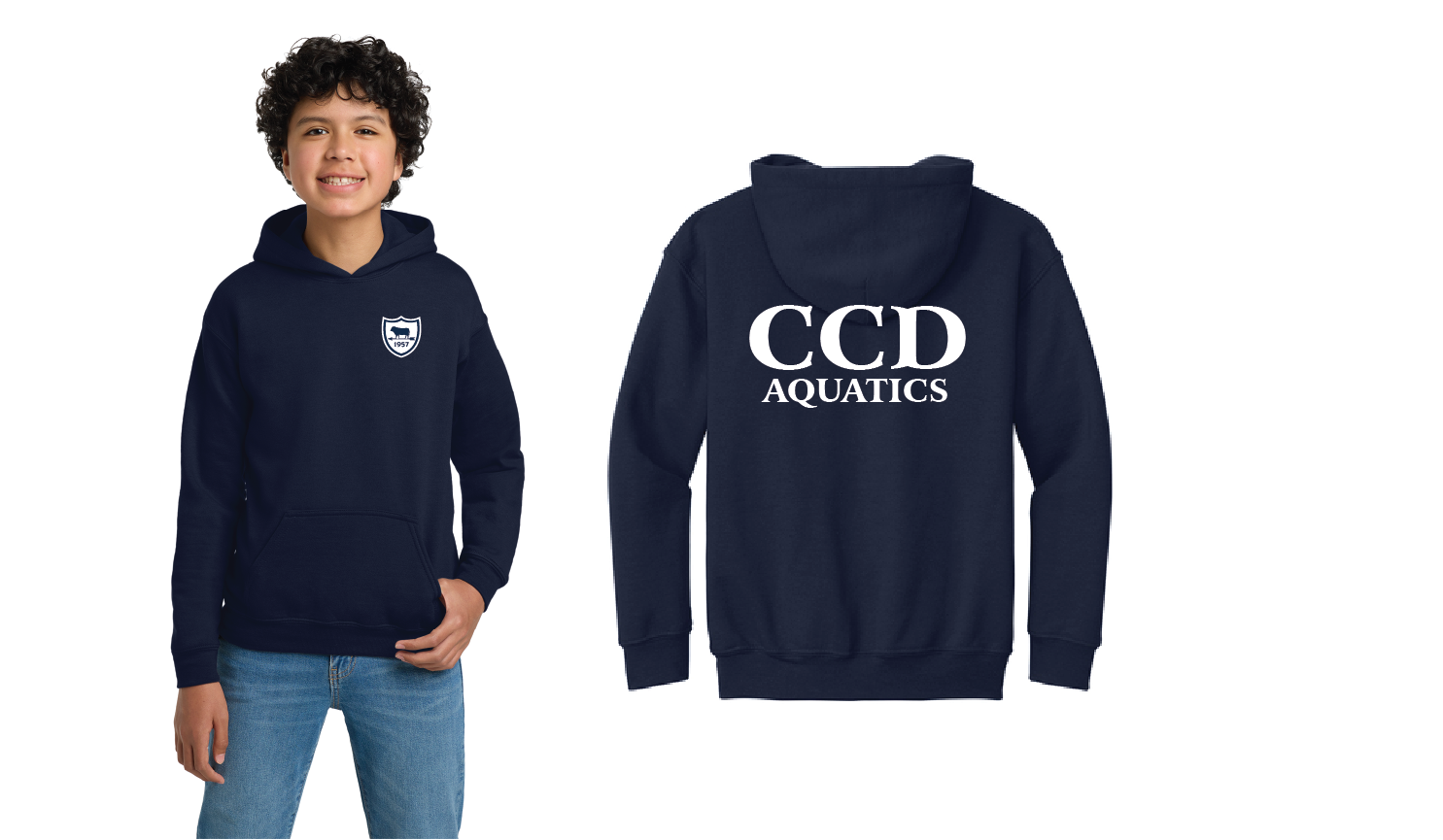 CCD Youth Hoodie -Navy