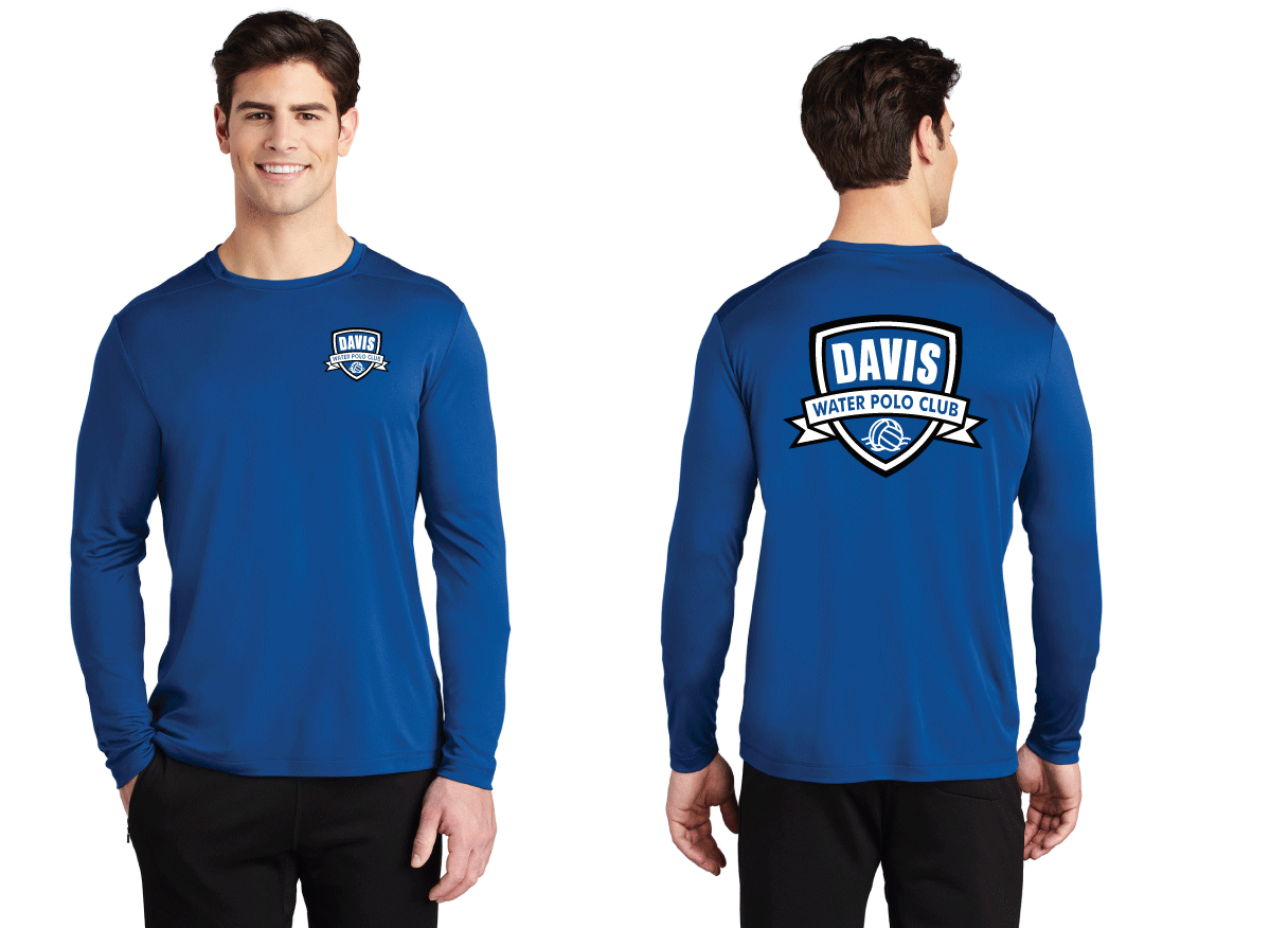 Davis Adult Long Sleeve Sun Tee - Royal