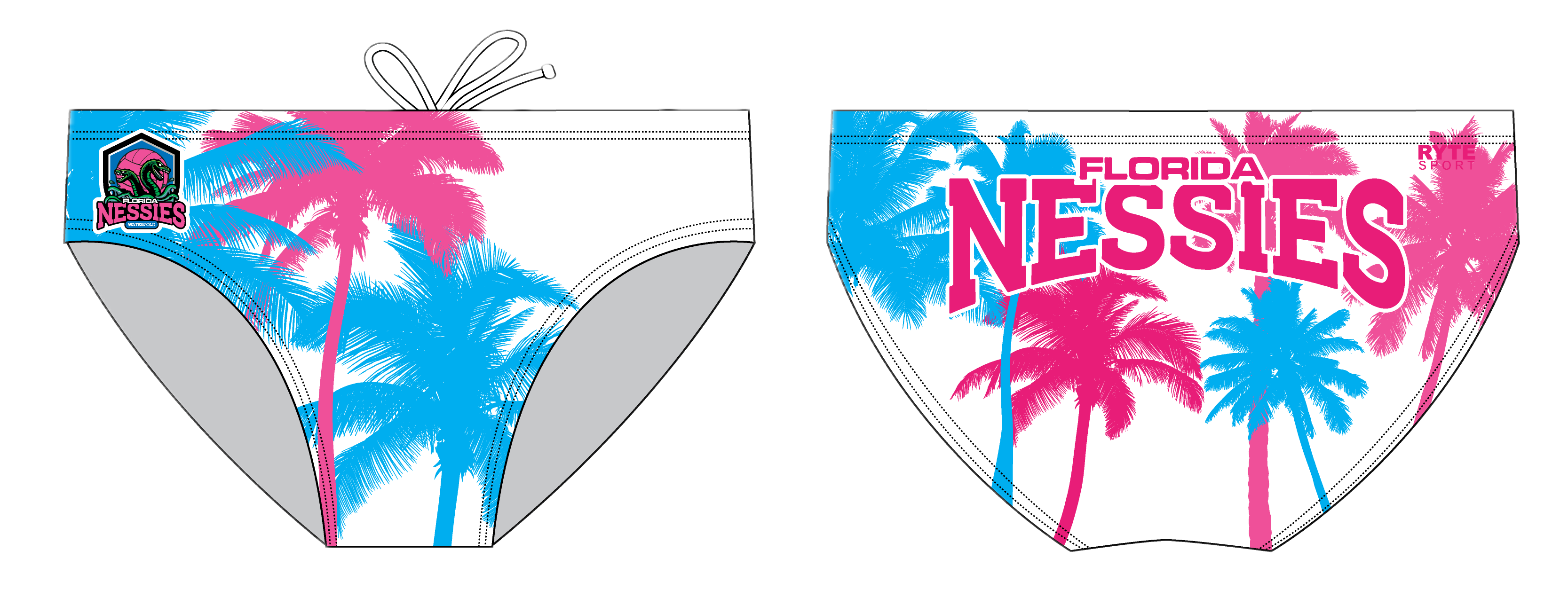 White Nessie's Men's Water Polo Brief