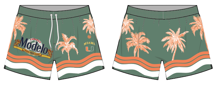 Dyme Lyfe University of Miami Women's Swim Trunks