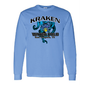 Kraken Unisex Long Sleeve T-Shirt - Carolina Blue