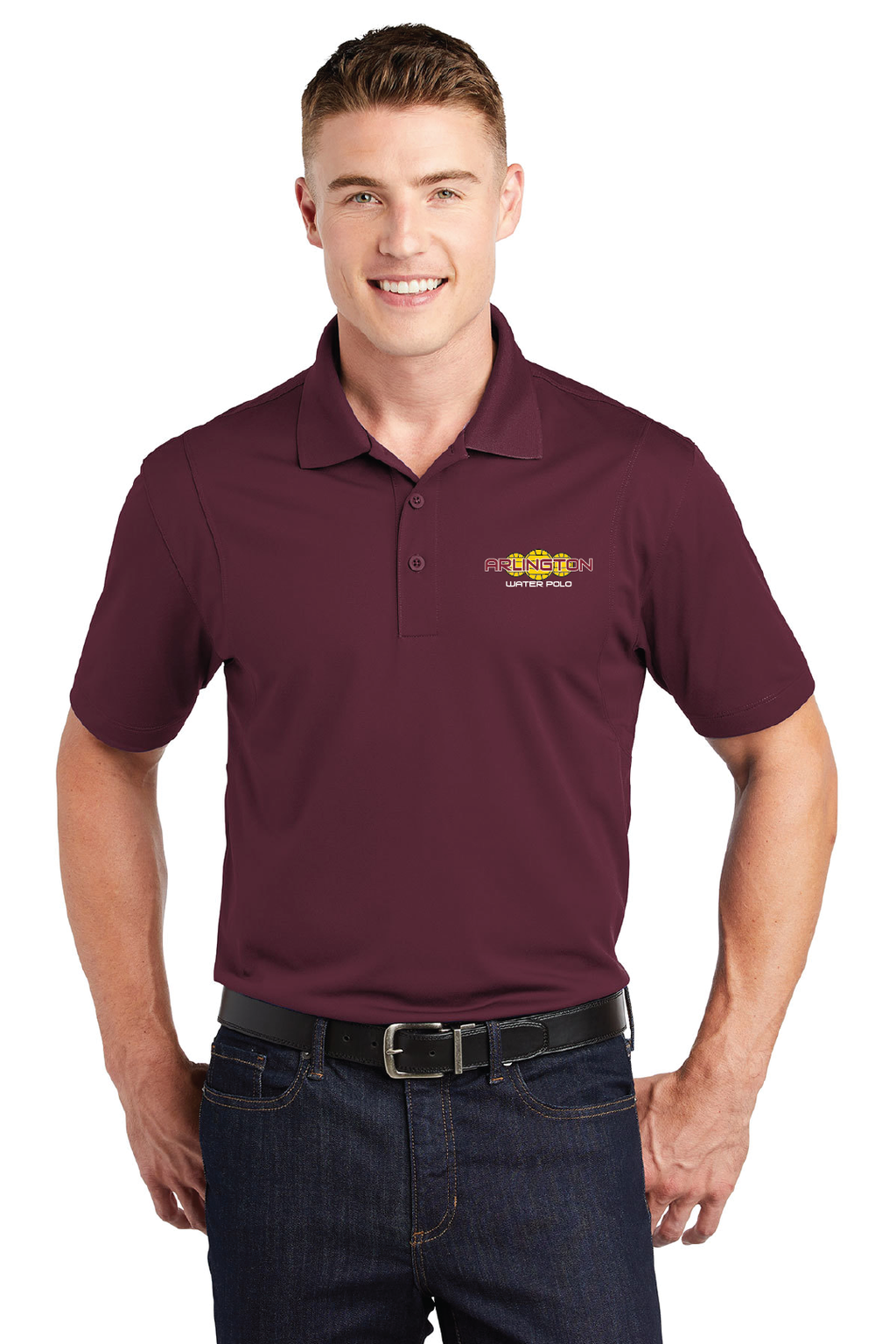 Arlington Men's Polo Shirt - Maroon RYTE Sport