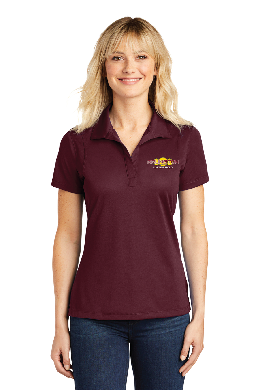 Arlington Women's Polo Shirt - Maroon RYTE Sport