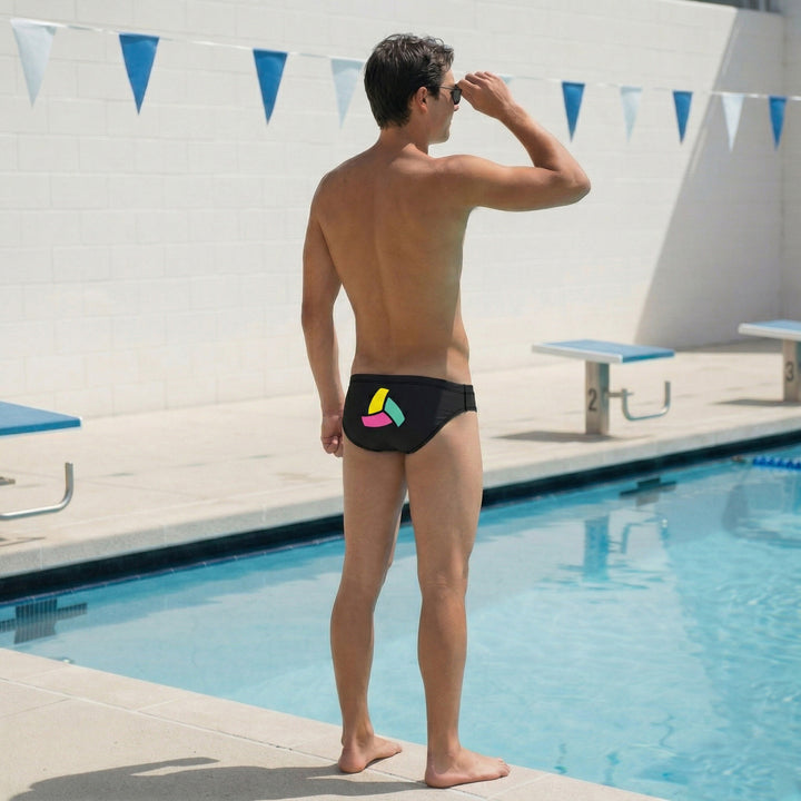 Azevedo Black Water Polo Men's Water Polo Brief