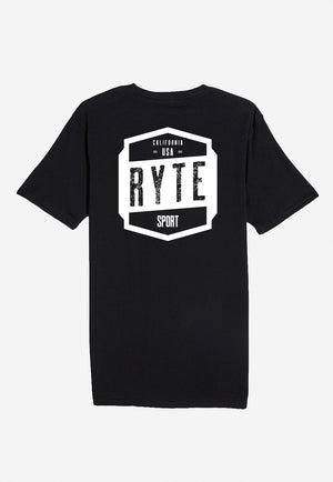 Unisex Flag T-shirt Black RYTE Sport