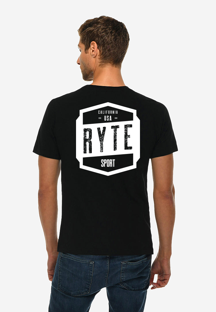 Unisex Flag T-shirt Black RYTE Sport