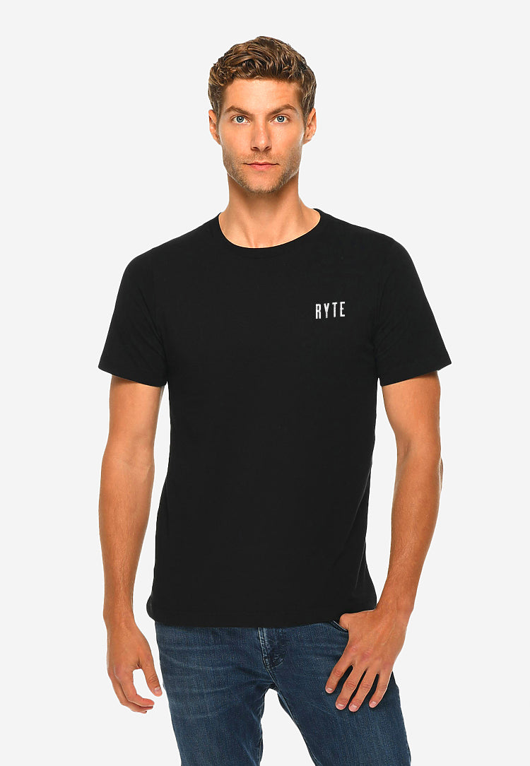 Unisex Flag T-shirt Black RYTE Sport