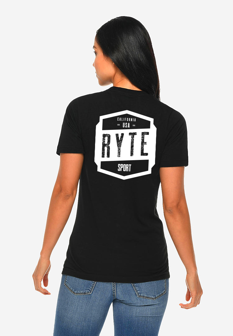 Unisex Flag T-shirt Black RYTE Sport