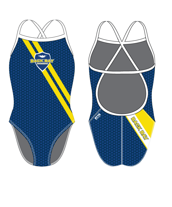 Back Bay Swimming Women’s Crossback Strap Swimsuit Ryte