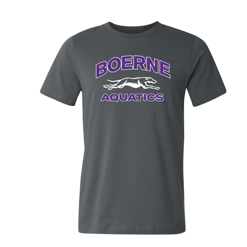 Boerne Aquatics Unisex Tee - Dark Grey RYTE Sport