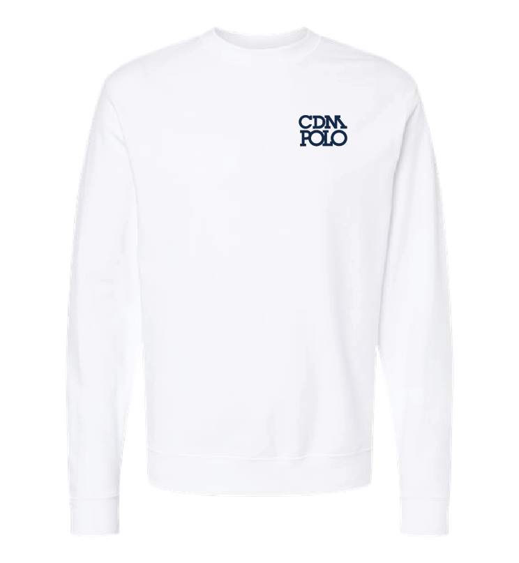 CDM Adult Crewneck - White RYTE Sport