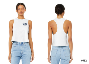 CDM Women's Crop Tank - White RYTE Sport