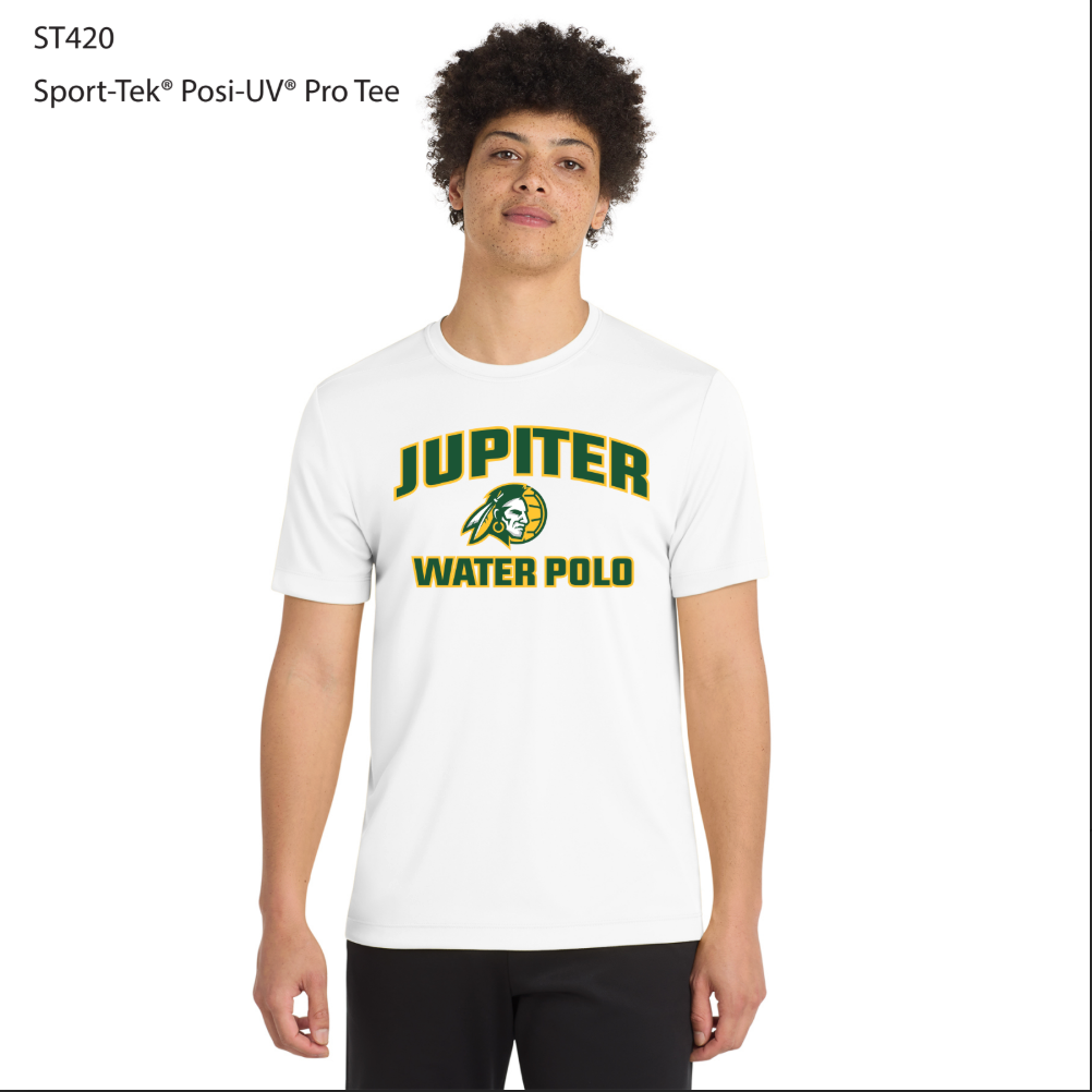 Jupiter Sport-tek Posi UV pro tee White