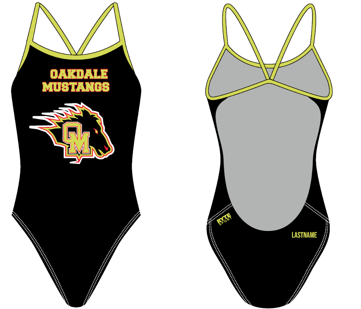 Custom Oakdale Mustangs open back suit