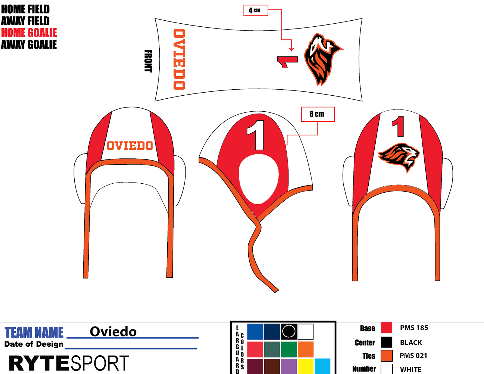 OVIEDO HOME GOALIE #1 WATERPOLO CAP
