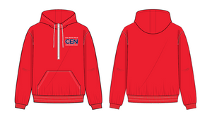 Cen Zone Quarter Zip Red