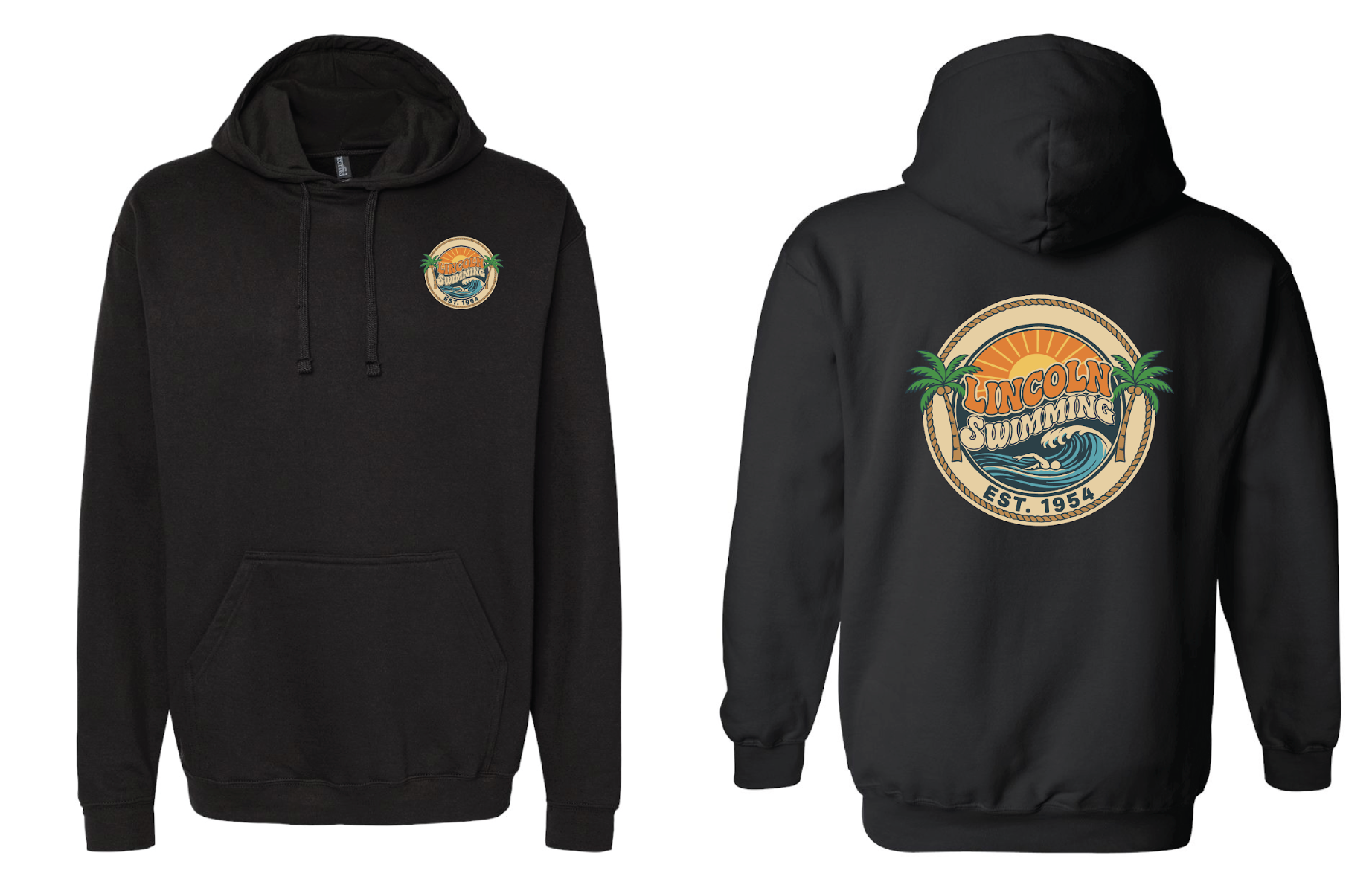 Lincoln hoodie Black