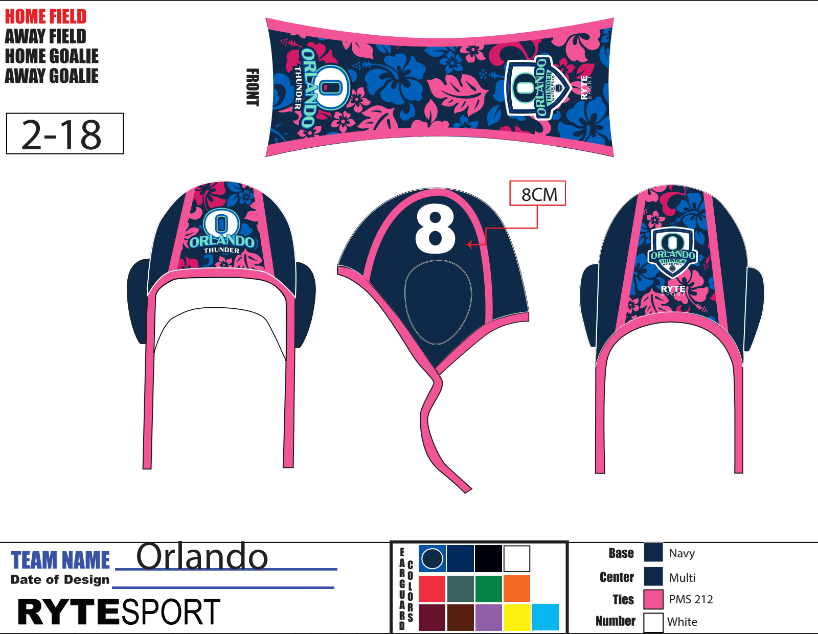 Orlando Thunder caps
