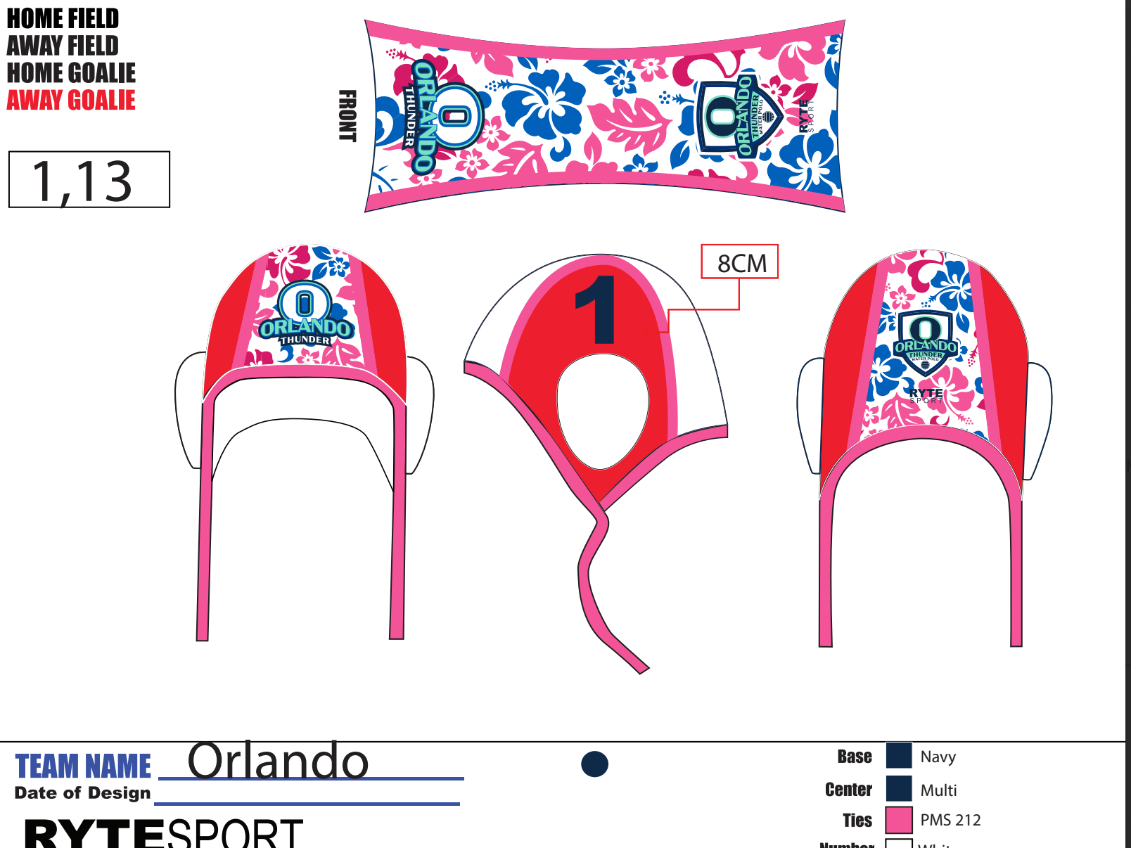Orlando Thunder caps